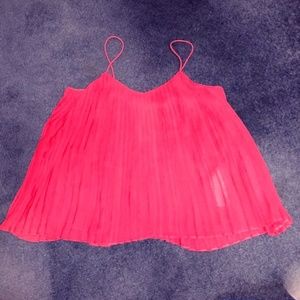 Abercrombie Marron  Chiffon Tank Top
